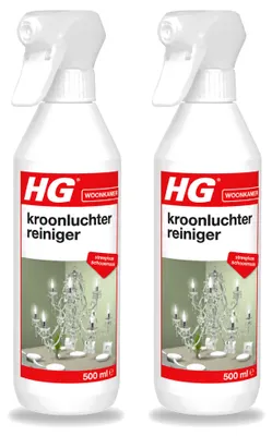 Produktbild von 2 x HG Kronleuchterreiniger - Striefreie Reinigung - 500 ml - Vorteilspackung - 2 Stücke