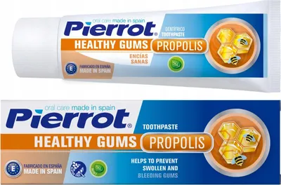 Obrázok produktu pre Pierrot Ref.75, Zubná pasta proti kazom, 75 ml, Dospelý, pasta, propolis, Propolis, Camomile, Fluoride