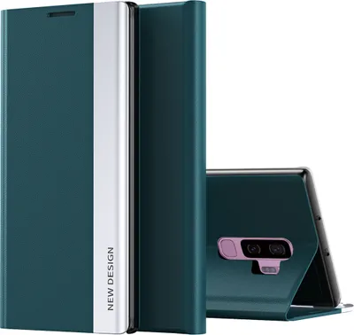 Immagine prodotto di Custodia Galaxy S9, LaimTop Finto cuoio Magnetic Flip Stand Custodia per Samsung Galaxy S9 Verde