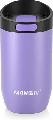 Produktbild von Isolierbecher 350ml Auslaufsicher mit Druckknopf Deckel