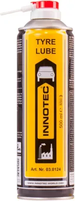 Produktbild von INNOTEC Tyre Lube 500 ml Montagespray – Premium Schmiermittel für Montage und Demontage von Gummiteilen wie Autoreifen, verringert Reibungswiderstand