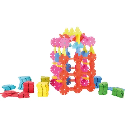 Produktbild von Small Foot 10344 Steckspiel Verbindungsspiel 'Geometrische Formen', 240 Teile, bunt, 240-teilig (1 Set)