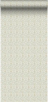 Produktbild von Sanders & Sanders Tapete Blumenmuster Grün, Gelb und Beige 53 cm x 10 m