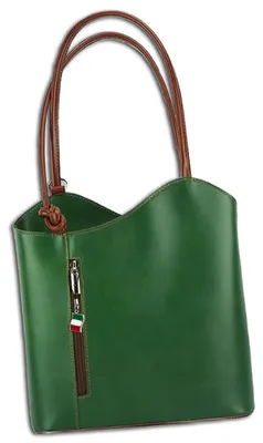 Image de Florence Femme Sac à dos en cuir vert marron 29x9x28 cm OTF106G
