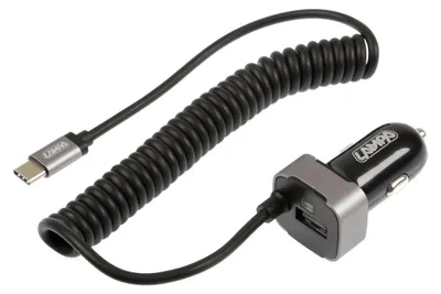 Obrázok produktu pre Nabíjačka do auta LAMP USB Type-C, zásuvka pre zapaľovač cigariet 12/24V