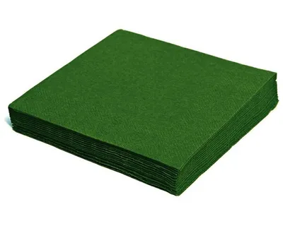 Produktbild von 250x Servietten 33 x 33 cm 1/4 -Falz 2-lagig dunkelgrün