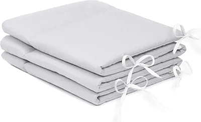 Produktbild von Amilian Bettumrandung Babybett Baby Kinder Nestchen Kantenschutz Bettnestchen Kopfumrandung für Laufstall Bettausstattung Bettschlange 180 cm