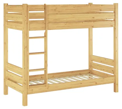 Produktbild von Etagenbett variables Zubehör extra stabil 80x200 Massivholzbett Nische 80 teilbar V-60.16-08T80Rollrost inkl.