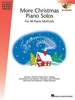 Obrázok produktu pre More Christmas Piano Solos for All Piano Methods, Level 5 [With CD (Audio)]