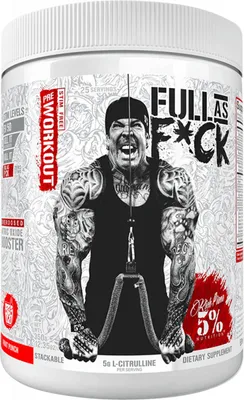 Produktbild von 5% Nutrition - Rich Piana Full AF (20 serv) Fruit Punch - Pre-Workout - NO-Booster