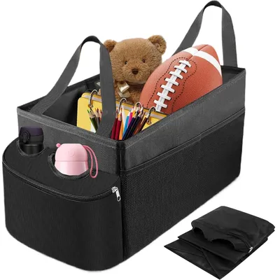 Produktbild von Rücksitzorganizer Auto Organizer Rückbank Kinder Beifahrersitz für Beifahrersitz (Aufbewahrungsbox mit Becherhaltern und Netztaschen), für 4 Spielzeug