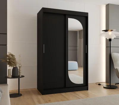 Obrázok produktu pre Šatníková skriňa 120 cm CEYDA - čierna