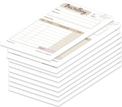 Produktbild von PRICARO Bestellannahmeblock "Blätter", A6, 10 Stück