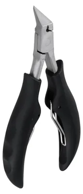 Image de Coupe-ongles pour ongles épais et incarnés, en acier inoxydable, noir