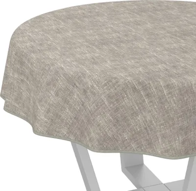 Produktbild von Tischdecke Melliert Grau Rund 100cm Band