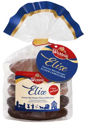 Produktbild von Wicklein Elise Feinste Nürnberger Elisen-Lebkuchen 300g