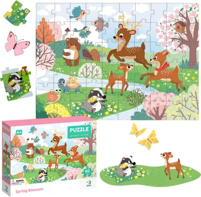 Produktbild von Frühlingsblumen-Puzzle 60 Teile Buntes Puzzle Für Die Jüngsten 300411