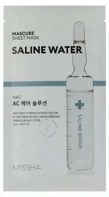 Imagen del producto de Mascarilla facial en lámina Missha Mascure con agua salina (28 ml)