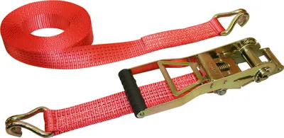 Produktbild von Kerbl Langhebelratschenzurrgurt 2 Teilig 2500/5000kg, 10m/50mm Ergo Rot