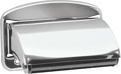 Produktbild von tecuro Papierrollenhalter Edelstahl poliert mit Deckel