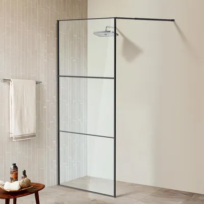 Immagine prodotto di Bettizia cabina doccia 100X200cm schermo doccia per cabina doccia ESG vetro di sicurezza 5mm nero