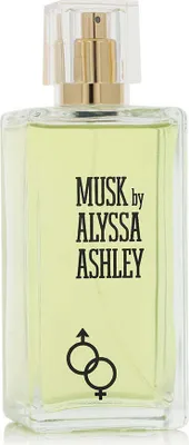 Productafbeelding van Alyssa Ashley Musk, 200 ml, Unisex, 200 ml, met topnoten van bergamot en iris, hartnoten van moskus, tonkaboon, vanille, jasmijn, roos en ylang-ylang, spray