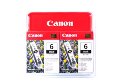 Immagine prodotto di Cartuccia d'inchiostro Canon BCI-6BK - Nero - A getto d'inchiostro - Confezione da 2