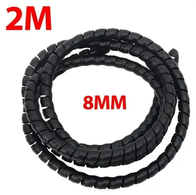 Obrázok produktu pre Špirálový hadica na káble – systém kabeláže – PVC – 2 m (1 kus) – priemer 8 mm