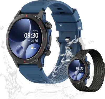 Produktbild von Herren's und Damen's IP68 Wasserdicht HD-AMOLED Display 280mAh Akku Smartwatch 1,4 Zoll Android/iOS mit Herzfrequenz SpO2 Schlafmonitor Schrittzähler