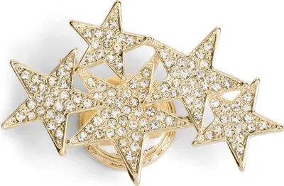 Produktbild von styleBREAKER Magnet Schmuck Anhänger mit versetzt angeordneten Strass besetzten Sternen für Schals, Tücher oder Ponchos, Brosche, Damen 05050061