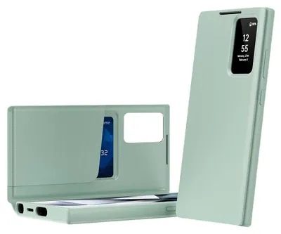Obrázok produktu pre Techsuit - SmartView Series knižkové puzdro s priehľadným okienkom pre Samsung Galaxy S26 Ultra - zelené