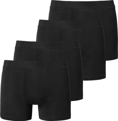 Produktbild von SCHIESSER Jungen Boxerhorts, 4er Pack - Unterhose, Pants, Baumwolle Stretch, 140-176 Schwarz 164