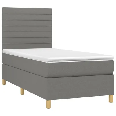 Obrázok produktu pre vidaXL Boxspring posteľ s matracom Dark Grey 80x200 cm Látka