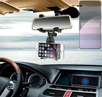 Produktbild von K-S-Trade Smartphone Halterung kompatibel mit Xiaomi Civi 4 Pro Rückspiegel Halterung schwarz Auto Halterung KFZ Halter