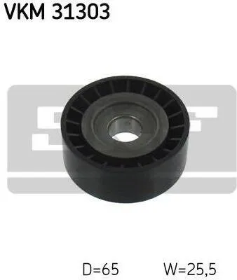 Produktbild von SKF Umlenkrolle für Keilrippenriemen für Audi A4 A5 A6 A7 A8 Q5 Q7 VW Phaeton Touareg