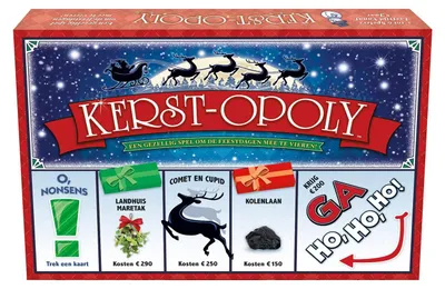 Immagine prodotto di Kerst-Opoly Gioco da tavolo Gioco da tavolo natalizio Gioco strategico per famiglie Regalo