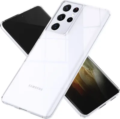 Immagine prodotto di NALIA Clear cover protettiva per telefono cellulare per Samsung Galaxy S21 Ultra, custodia rigida