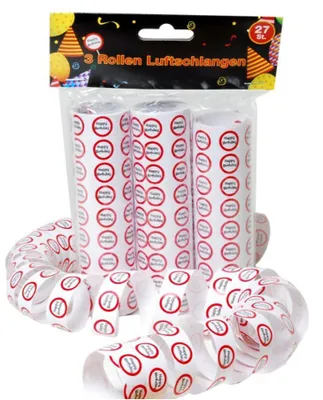 Immagine prodotto di Festoni "Happy Birthday", set da 3 pezzi