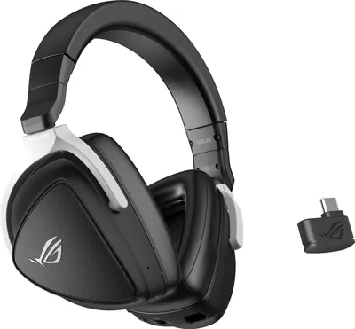 Produktbild von ASUS Rog Delta S Wireless - Leichtes Gaming-Headset (Konnektivität 2,4 GHz und Bluetooth, Schallwandler Essenz von 50 Mm, Noise Cancellation und AI, kompatibel mit Pc, Mac, Ps5 und Switch), schwarz