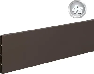 Produktbild von Alu Querlatte 20 x 200 mm - Farbe: schokobraun, Länge: 300 cm, Höhe: 20 cm