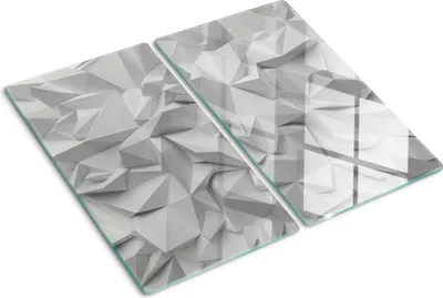 Obrázek produktu pro Kryt varné desky – Kryt na indukční desku – Ochranná skleněná deska – 2x30x52 cm– Skleněné ochranné desky na sporák –Tvrzené sklo –3D