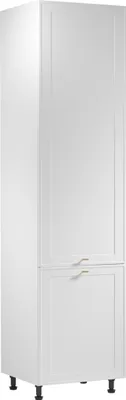 Produktbild von Kühlumbauschrank 60 cm mit 2 Türen küchenmöbel Küchenblock, Sorento D60ZLN Weiß
