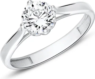 Produktbild von 9K Weißgold Verlobungsring mit Zirkonia von JEWLIX