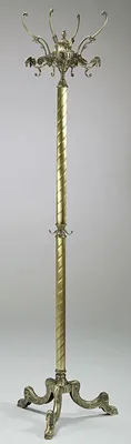 Produktbild von Casa Padrino Luxus Barock Garderobenständer Messing / Bronze 45 x 45 x H. 174 cm - Edler Messing Kleiderständer - Barock Garderoben Hotel Möbel