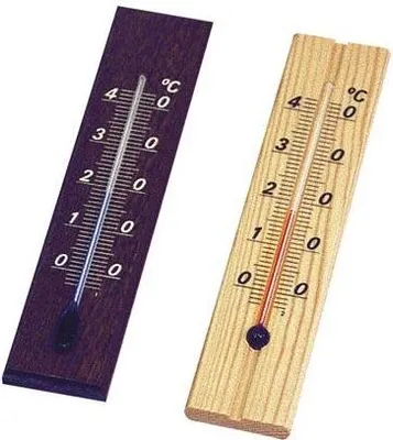 Produktbild von raumthermometer D12 12cm Holz gebeizt