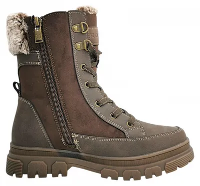 Image de Chaussures de randonnée Romika pour femmes, bottines à lacets, couleur marron, style décontracté