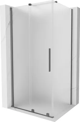 Immagine prodotto di Mexen Velar cabina doccia scorrevole 140 x 100 cm, opaco, gun metal - 871-140-100-31-95