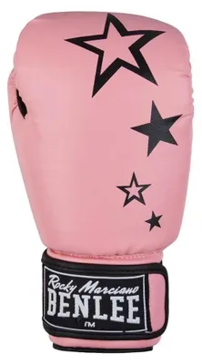 Image de Gants de boxe en similicuir SISTAR Baby Pink 14 oz BENLEE