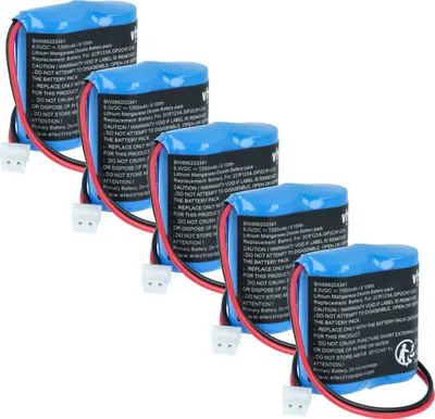 Produktbild von vhbw 5x Batterie Ersatz für Visonic GP2CR123A, EVE2CR17450-C, 103-302915, OSA363, 103-302891 für Bewegungsmelder (1350 mAh, 6 V, Li-MnO2)