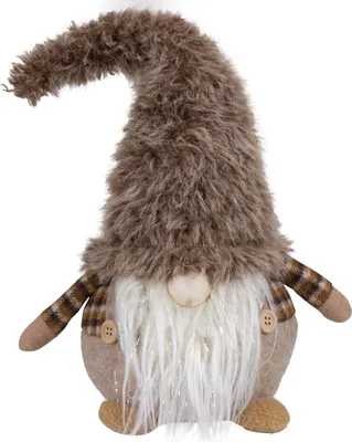 Produktbild von Weihnachten Deko Wichtel 23cm (40cm) Figur sitzend beige braun